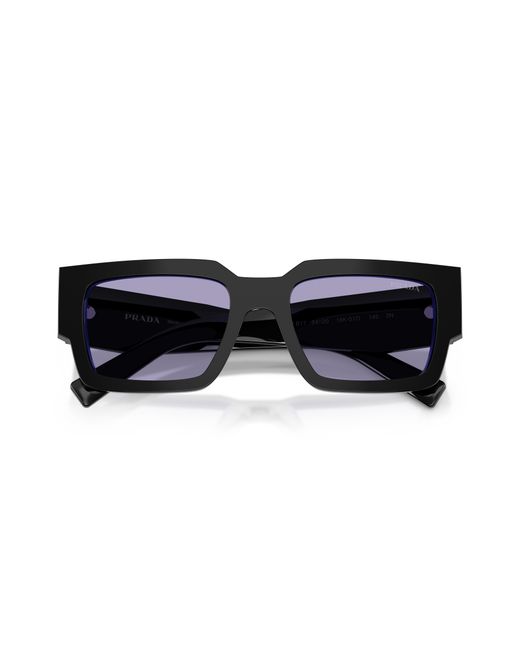 Prada Black Pr B17S 16K01O Sunglasses Acetate Squared Normal for men