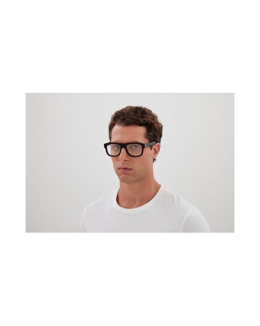 Gucci Black Gg1509O 002 Optical Frames Acetate Transparent Round for men