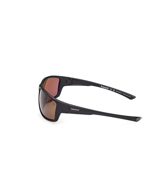 Timberland Black Tb00003 02H Sunglasses Injected Squared Polarized for men