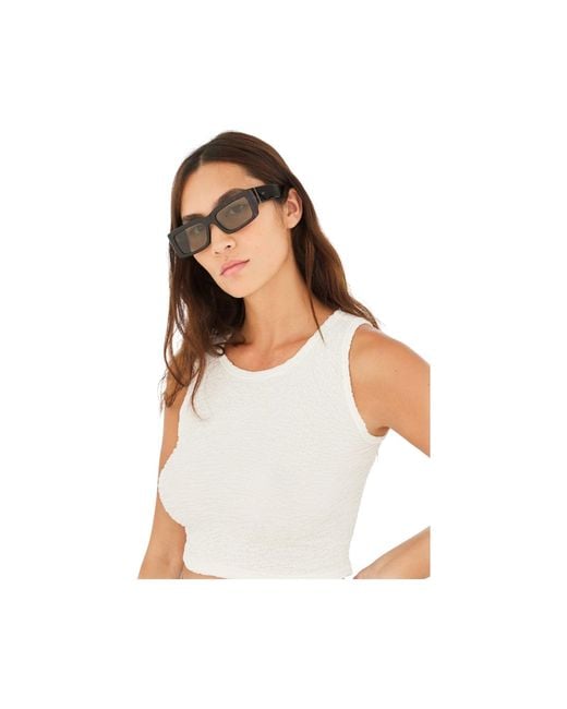 Retrosuperfuture Black 7Io Notte Sunglasses Acetate Squared Normal