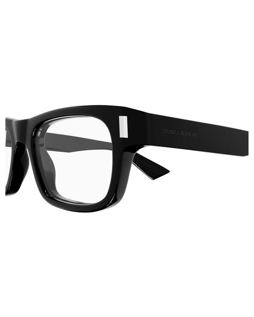 Saint Laurent Black Sl 83 Opt 001 Optical Frames Acetate Transparent Squared
