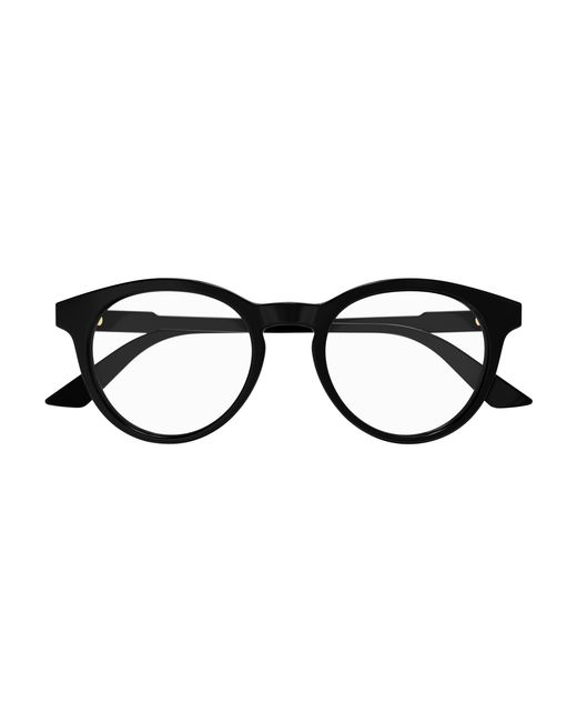 Gucci Black Gg1822O 001 Optical Frames Acetate Transparent Round for men