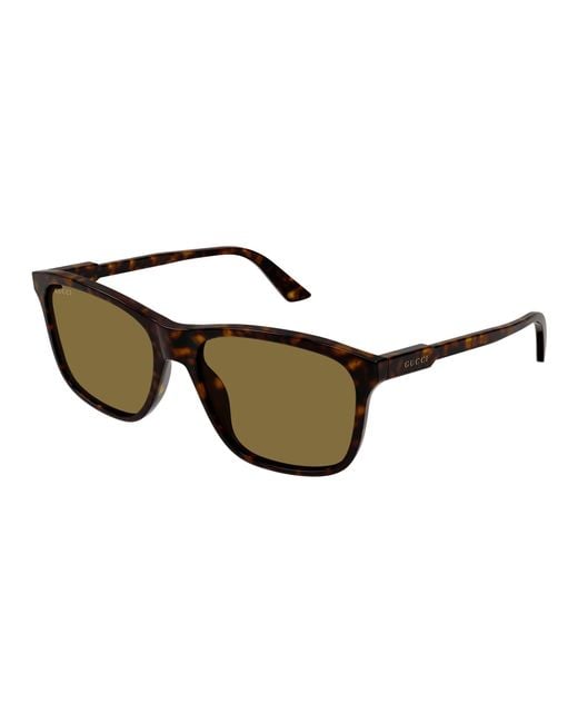 Gucci Black Gg1819S 002 Sunglasses Acetate Squared for men
