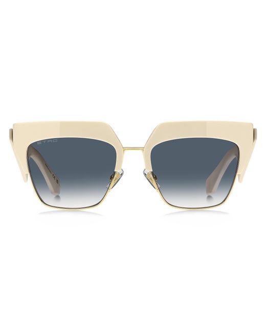 Etro Black Club Szj/08 Sunglasses Metal Squared Normal Shaded
