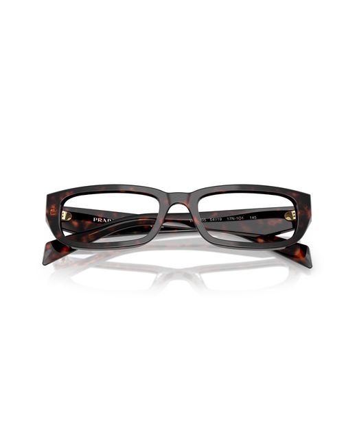 Prada Black Pr B05V 17N1O1 Optical Frames Acetate Squared Normal