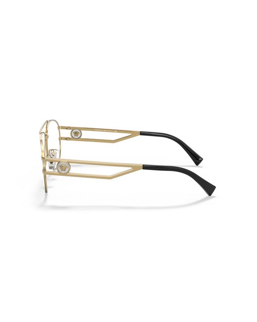 Versace Black Ve1269 1002 Optical Frames Metal Pilot for men