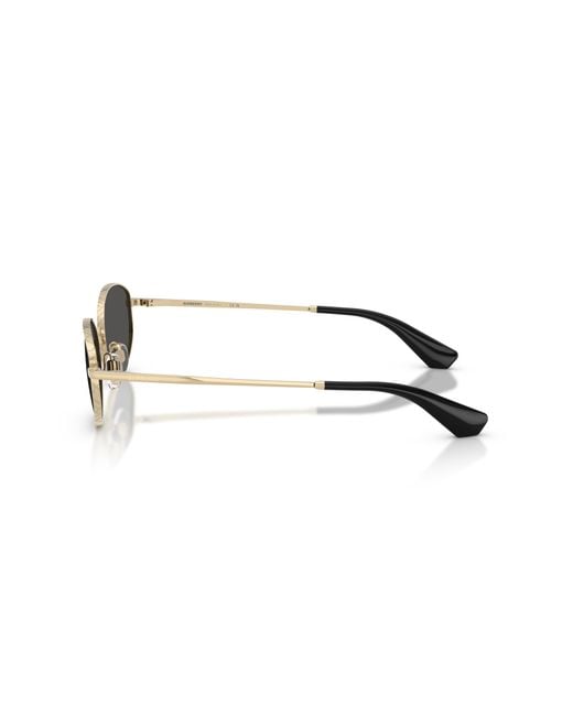 Burberry Black Be3169 110987 Sunglasses Metal Round Normal