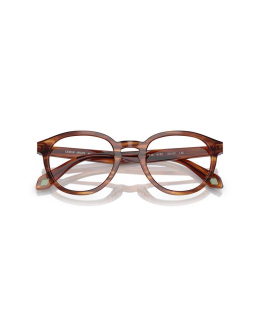 Giorgio Armani Black Ar7248 6162 Optical Frames Acetate Transparent Pantos Normal for men