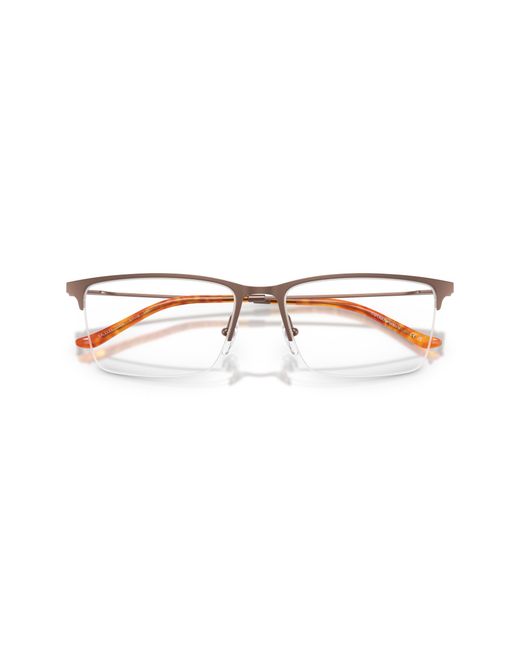 Emporio Armani Black Ea1171 3004 Optical Frames Metal Squared Normal for men