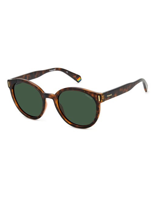 Polaroid Green Pld 6185/S 086/Uc Sunglasses Plastic Round Polarized