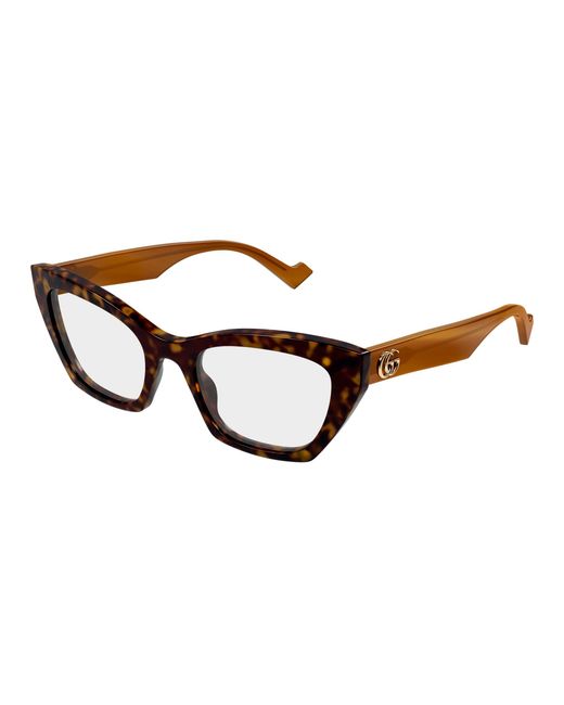Gucci Black Gg1334O 005 Optical Frames Acetate Transparent Cat Eye
