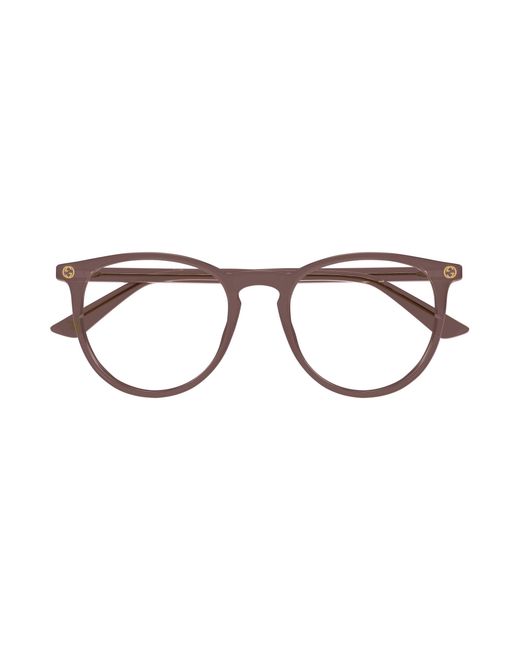 Gucci Black Gg0027O 012 Optical Frames Acetate Transparent Round