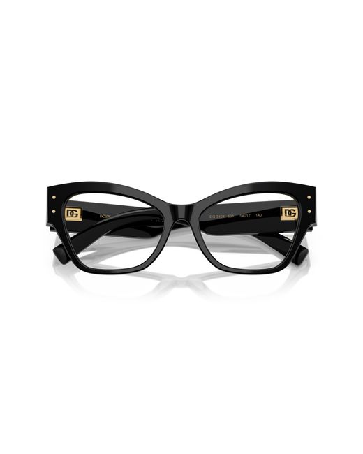 Dolce & Gabbana Black Dg3404 501 Optical Frames Acetate Transparent Butterfly Normal