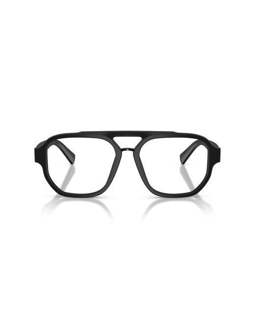 Dolce & Gabbana Black Dg3447 2525 Optical Frames Acetate Transparent Pilot Normal for men
