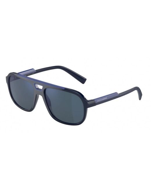 Dolce & Gabbana Black Dg6179 329425 Sunglasses Plastic/ Pilot Anti-Glare Mirrored for men