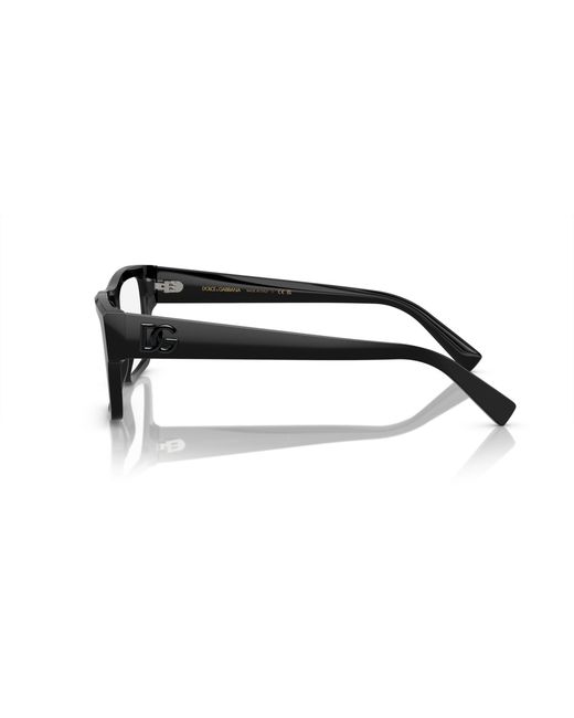Dolce & Gabbana Black Dg3382 501 Optical Frames Acetate Transparent Squared Normal for men
