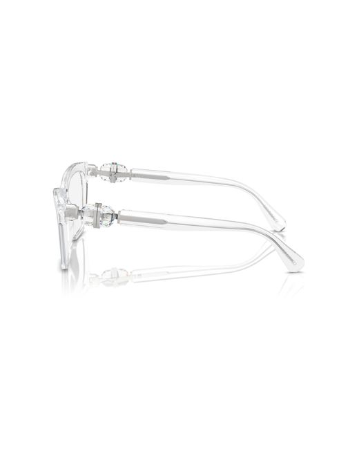 Swarovski Black Sk2021 1027 Optical Frames Acetate Squared Normal