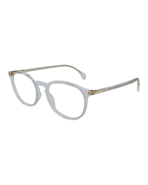 Gucci Black Gg0551O 014 Optical Frames Acetate Transparent Round for men