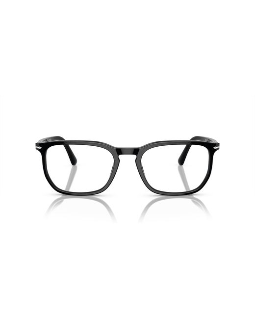 Persol Black Po3339V 95 Optical Frames Acetate Transparent Squared Normal