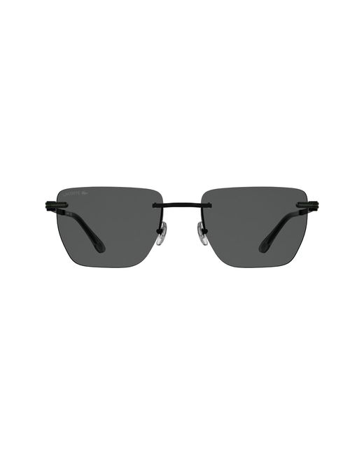 Lacoste Black L282S 002 Sunglasses Metal Squared Normal for men