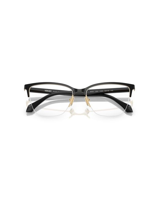Versace Black Ve1304 1433 Optical Frames Metal Cat Eye Normal