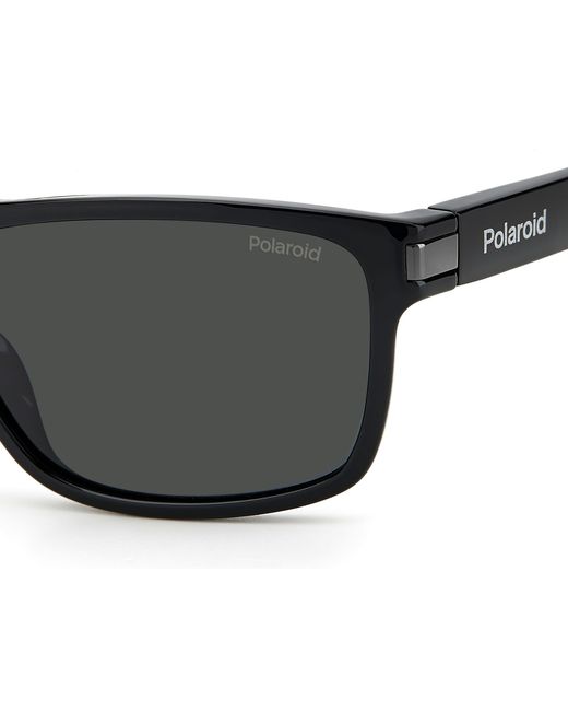 Polaroid Black Pld 2121/S 08A/M9 Sunglasses Plastic Squared for men