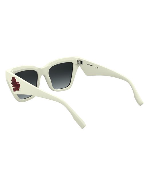 Karl Lagerfeld Black Kl6184S 105 Sunglasses Injected Squared Normal