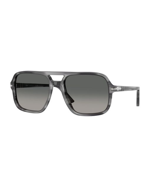 Persol Black Po3328S 119271 Sunglasses Acetate Pilot Normal Shaded for men