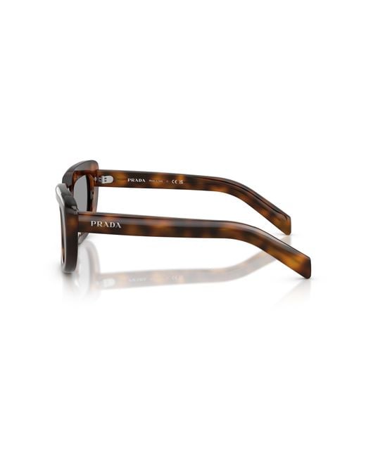 Prada Black Pr D07S 20D50Q Sunglasses Acetate Squared Normal