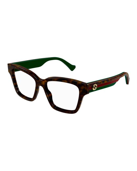 Gucci Black Gg1302O 006 Optical Frames Plastic Squared