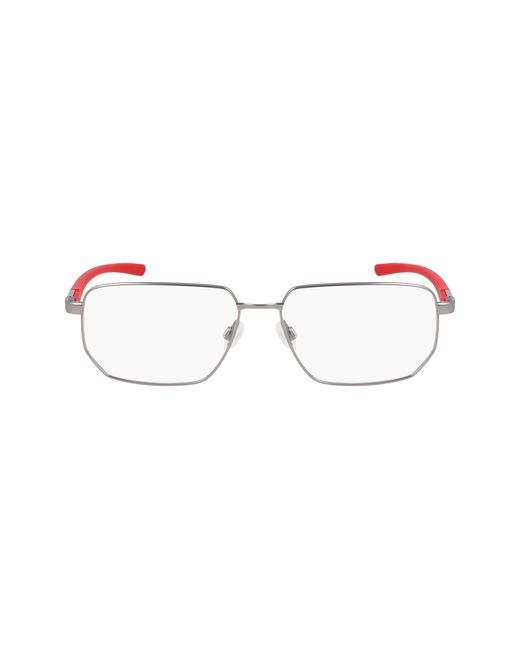 Nike Black 4317 076 Optical Frames Metal Squared Normal for men