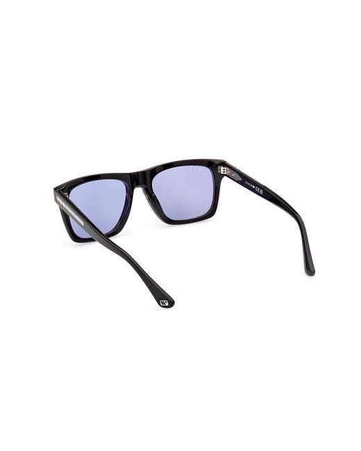 Web Black We0350 56V Sunglasses Acetate Squared Normal for men
