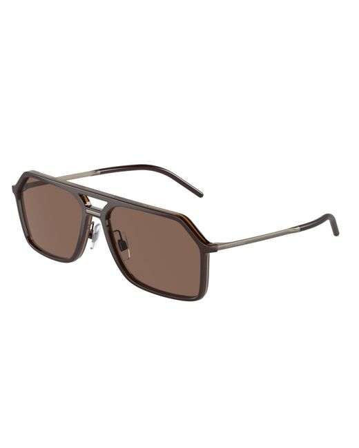 Dolce & Gabbana Black Dg6196 315973 Sunglasses Injected Pilot Normal for men