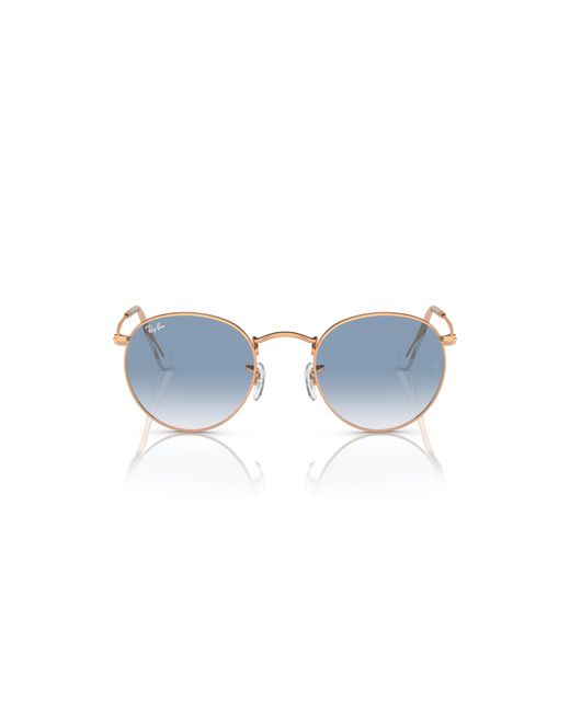 Ray-Ban Black Rb3447 Round Metal Sunglasses for men