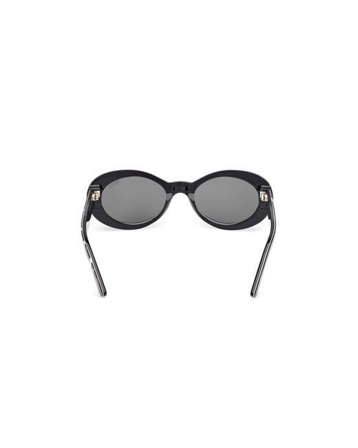 Emilio Pucci Black Ep0234 99A Sunglasses Acetate Smoke Round Normal