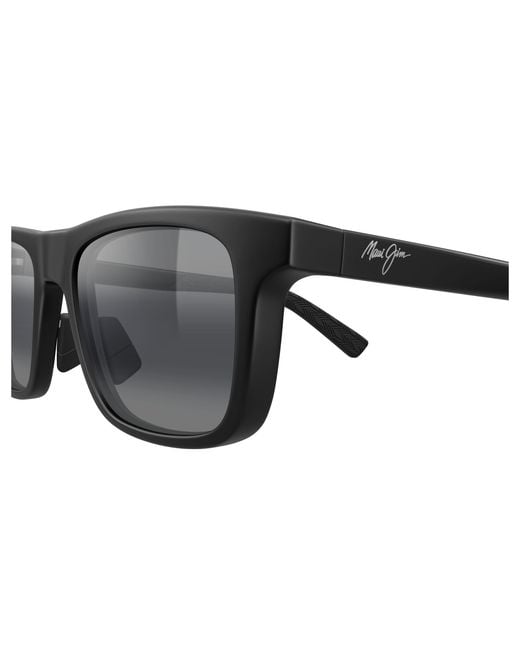 Maui Jim Black Mj0341S 001 Sunglasses Bio-Injected Squared for men