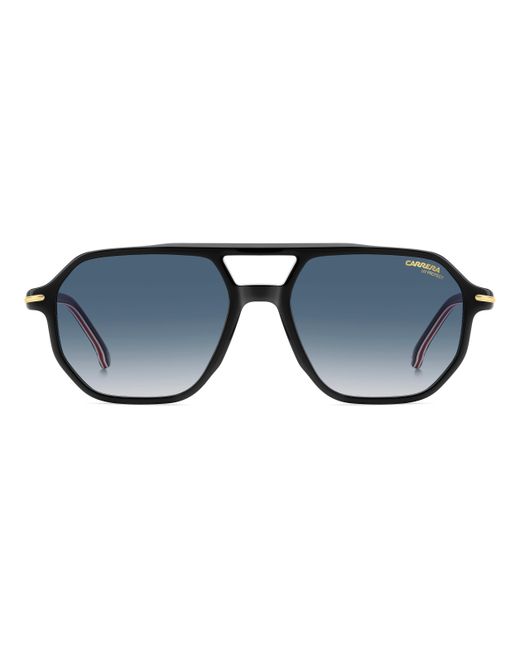 Carrera Black 341/S 2M2/08 Sunglasses Acetate Squared Normal Shaded for men