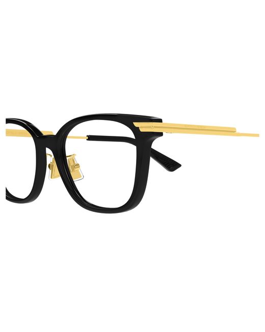 Bottega Veneta Black Bv1338Oj 002 Optical Frames Acetate Transparent Squared