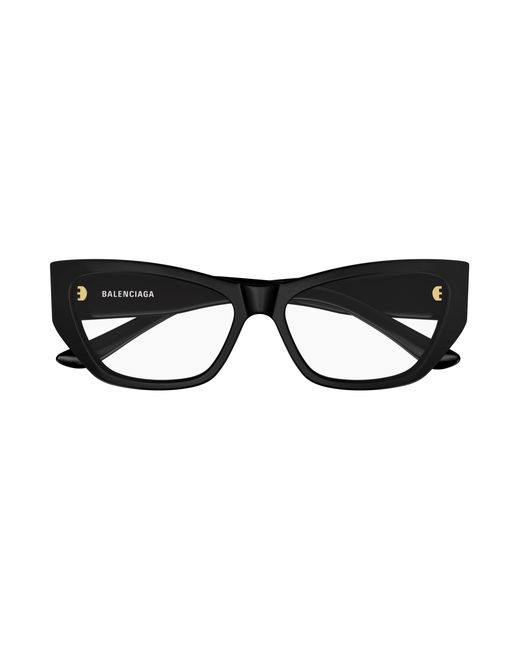 Balenciaga Black Bb0372O 001 Optical Frames Acetate Transparent Cat Eye