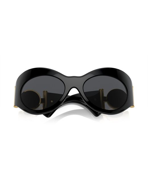 Versace Black Ve4462 Gb1/87 Sunglasses Injected Geometric Normal