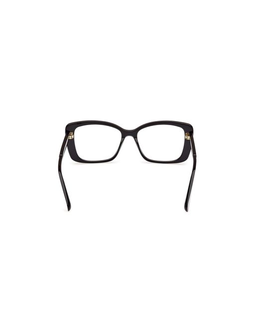 MAX&Co. Black Mo5132 001 Optical Frames Acetate Butterfly Normal