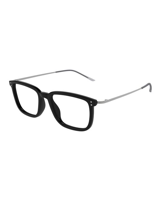 Gucci Black Gg1709O 005 Optical Frames Acetate Transparent Squared for men