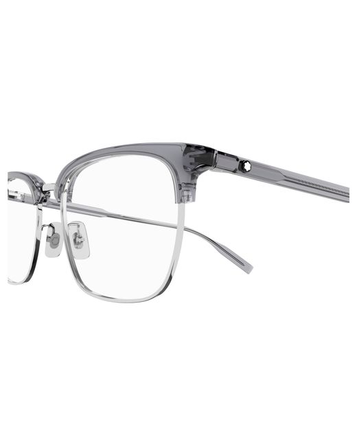 Montblanc Black Mb0199Oa 008 Optical Frames Acetate Squared for men