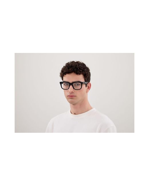Balenciaga Black Bb0428O 006 Optical Frames Acetate Transparent Squared for men