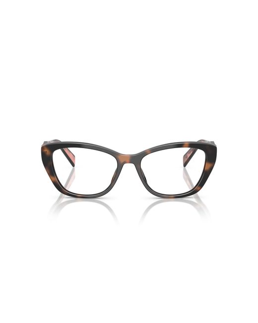 Prada Black Pr 19Wv 23A1O1 Optical Frames Acetate Transparent Cat Eye Normal