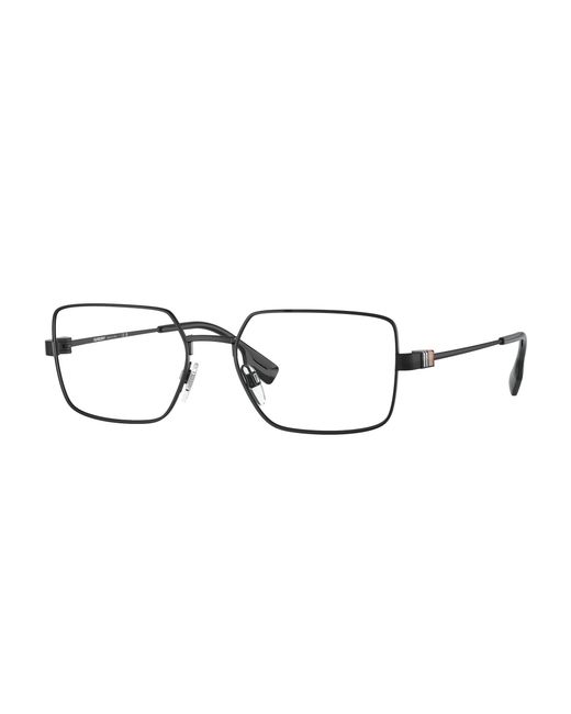 Burberry Black Be1380 1007 Optical Frames Steel Transparent Squared Normal for men
