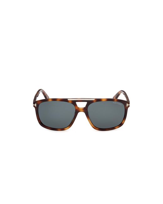 Tom Ford Black Ft1338 Brianna-02 53V Sunglasses Acetate Squared Normal