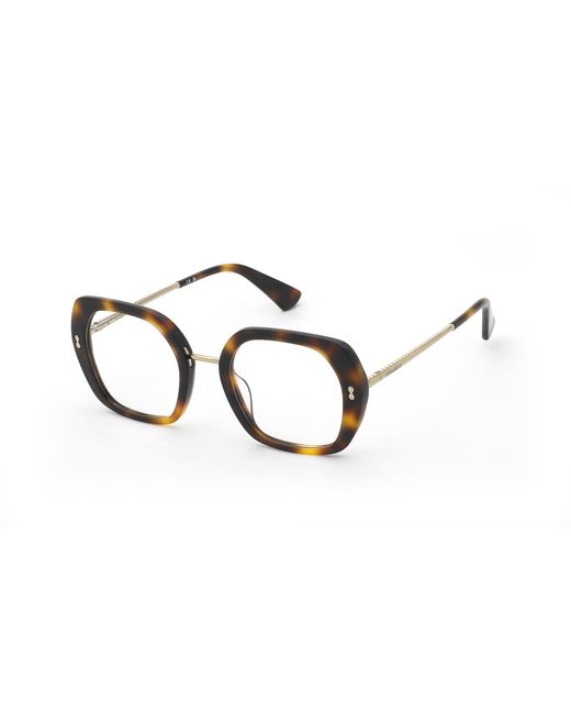 Nina Ricci Black Vnr453 752 Optical Frames Acetate Geometric