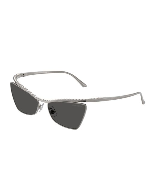 Jimmy Choo Black Jc4014H 300487 Sunglasses Metal Cat Eye Normal