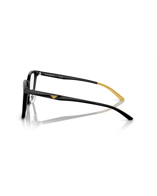Emporio Armani Black Ea3232D 5001 Optical Frames Acetate Transparent Squared Normal for men